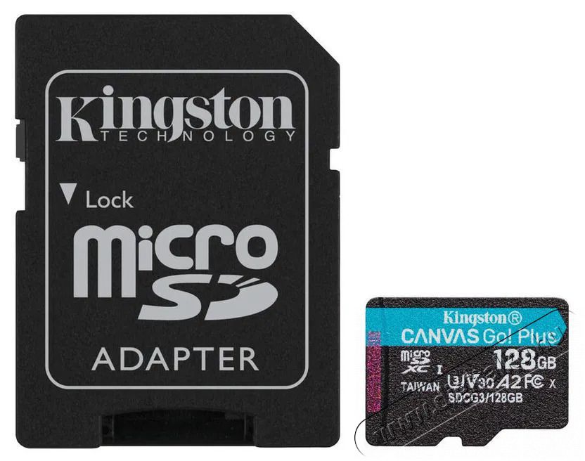 Kingston microSDXC Canvas Go Plus Gen4 128GB Mem&oacute;ria k&aacute;rtya / Pendrive - MicroSD / MicroSDHC k&aacute;rtya - 522222