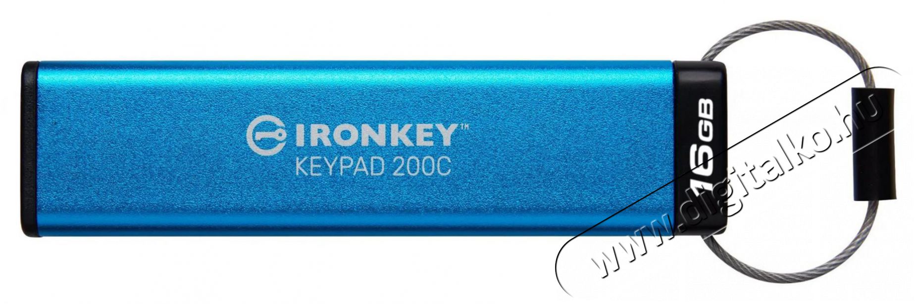 Kingston IronKey Keypad 200 16 GB USB-C pendrive Mem&oacute;ria k&aacute;rtya / Pendrive - Pendrive - 528993