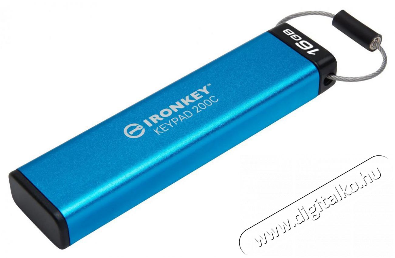 Kingston IronKey Keypad 200 16 GB USB-C pendrive Mem&oacute;ria k&aacute;rtya / Pendrive - Pendrive - 528993