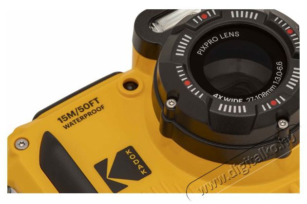 Kodak Pixpro WPZ2 v&iacute;z&aacute;ll&oacute;/por&aacute;ll&oacute;/&uuml;t&eacute;s&aacute;ll&oacute; s&aacute;rga digit&aacute;lis f&eacute;nyk&eacute;pezőg&eacute;p F&eacute;nyk&eacute;pezőg&eacute;p / kamera - Kompakt f&eacute;nyk&eacute;pezőg&eacute;p - Norm&aacute;l tud&aacute;s&uacute; kompakt - 462404