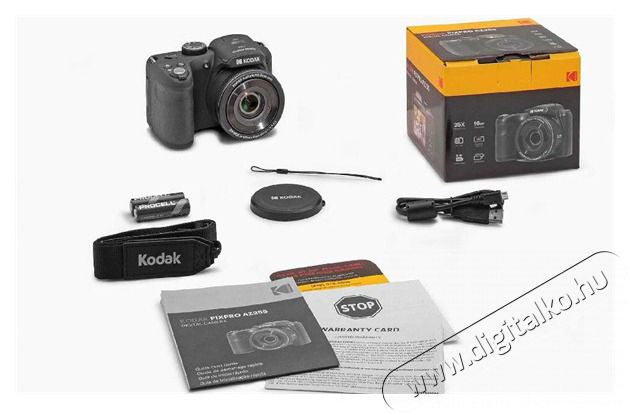 Kodak Pixpro AZ255 digit&aacute;lis fekete f&eacute;nyk&eacute;pezőg&eacute;p F&eacute;nyk&eacute;pezőg&eacute;p / kamera - Kompakt f&eacute;nyk&eacute;pezőg&eacute;p - Norm&aacute;l tud&aacute;s&uacute; kompakt - 466701