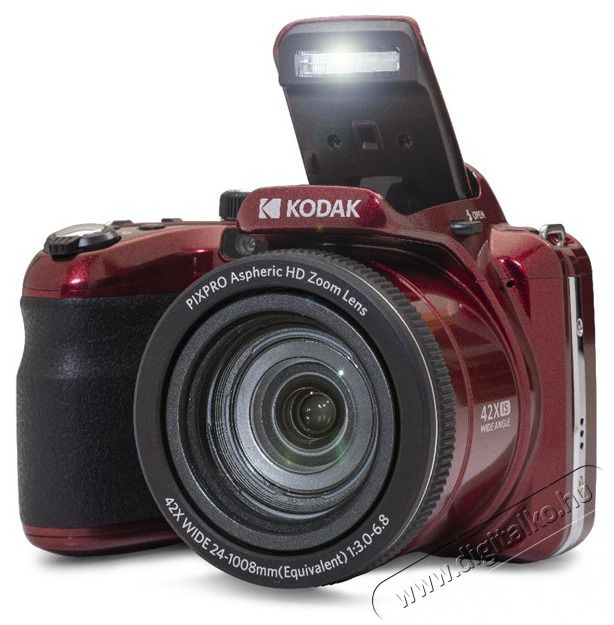 Kodak Pixpro AZ425 digit&aacute;lis piros f&eacute;nyk&eacute;pezőg&eacute;p F&eacute;nyk&eacute;pezőg&eacute;p / kamera - Kompakt f&eacute;nyk&eacute;pezőg&eacute;p - Norm&aacute;l tud&aacute;s&uacute; kompakt - 466708