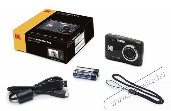 Kodak Pixpro FZ45 kompakt fekete digit&aacute;lis f&eacute;nyk&eacute;pezőg&eacute;p F&eacute;nyk&eacute;pezőg&eacute;p / kamera - Kompakt f&eacute;nyk&eacute;pezőg&eacute;p - Norm&aacute;l tud&aacute;s&uacute; kompakt - 466692