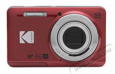 Kodak Pixpro FZ55 nagy teljes&iacute;tm&eacute;nyű kompakt piros digit&aacute;lis f&eacute;nyk&eacute;pezőg&eacute;p F&eacute;nyk&eacute;pezőg&eacute;p / kamera - Kompakt f&eacute;nyk&eacute;pezőg&eacute;p - Norm&aacute;l tud&aacute;s&uacute; kompakt - 462725