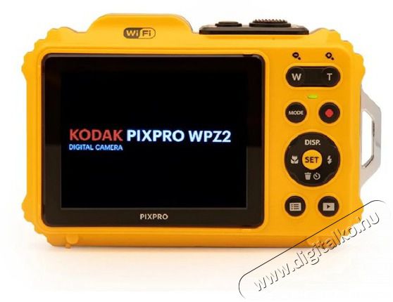 Kodak Pixpro WPZ2 v&iacute;z&aacute;ll&oacute;/por&aacute;ll&oacute;/&uuml;t&eacute;s&aacute;ll&oacute; digit&aacute;lis s&aacute;rga f&eacute;nyk&eacute;pezőg&eacute;p + 16Gb microSd + akkumul&aacute;tor F&eacute;nyk&eacute;pezőg&eacute;p / kamera - Kompakt f&eacute;nyk&eacute;pezőg&eacute;p - Kaland &eacute;s v&iacute;z&aacute;ll&oacute; f&eacute;nyk&eacute;pezőg&eacute;p - 507512