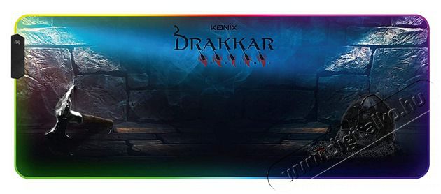 KONIX - DRAKKAR PC Hetland XL Gaming Eg&eacute;rpad 800x300mm, Sz&iacute;nes RGB LED Iroda &eacute;s sz&aacute;m&iacute;t&aacute;stechnika - Eg&eacute;r - Eg&eacute;rpad - 479374