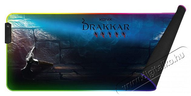 KONIX - DRAKKAR PC Hetland XL Gaming Eg&eacute;rpad 800x300mm, Sz&iacute;nes RGB LED Iroda &eacute;s sz&aacute;m&iacute;t&aacute;stechnika - Eg&eacute;r - Eg&eacute;rpad - 479374