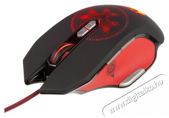 KONIX - DRAKKAR PC Heimdall Eg&eacute;r Vezet&eacute;kes Gaming 4000DPI, Fekete-Piros Iroda &eacute;s sz&aacute;m&iacute;t&aacute;stechnika - Eg&eacute;r - Vezet&eacute;kes eg&eacute;r - 483683