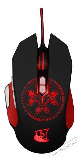 KONIX - DRAKKAR PC Heimdall Eg&eacute;r Vezet&eacute;kes Gaming 4000DPI, Fekete-Piros Iroda &eacute;s sz&aacute;m&iacute;t&aacute;stechnika - Eg&eacute;r - Vezet&eacute;kes eg&eacute;r - 483683