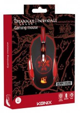 KONIX - DRAKKAR PC Heimdall Eg&eacute;r Vezet&eacute;kes Gaming 4000DPI, Fekete-Piros Iroda &eacute;s sz&aacute;m&iacute;t&aacute;stechnika - Eg&eacute;r - Vezet&eacute;kes eg&eacute;r - 483683