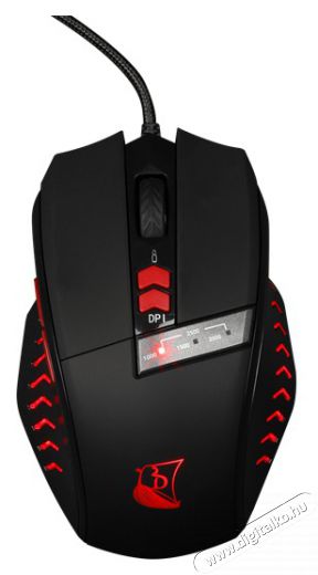 KONIX - DRAKKAR PC Runemaster Evo Eg&eacute;r Vezet&eacute;kes Gaming 2500DPI, Fekete-Piros Iroda &eacute;s sz&aacute;m&iacute;t&aacute;stechnika - Eg&eacute;r - Vezet&eacute;kes eg&eacute;r - 483681