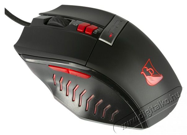 KONIX - DRAKKAR PC Runemaster Evo Eg&eacute;r Vezet&eacute;kes Gaming 2500DPI, Fekete-Piros Iroda &eacute;s sz&aacute;m&iacute;t&aacute;stechnika - Eg&eacute;r - Vezet&eacute;kes eg&eacute;r - 483681