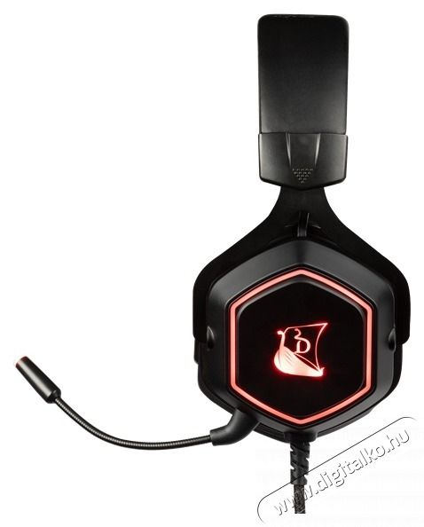 KONIX - DRAKKAR PC Ragnar&ouml;k Evo Pro 7.1 Fejhallgat&oacute; Vezet&eacute;kes Gaming Stereo Mikrofon, Fekete Audio-Video / Hifi / Multim&eacute;dia - F&uuml;l &eacute;s Fejhallgat&oacute;k - Fejhallgat&oacute; mikrofonnal / headset - 501177