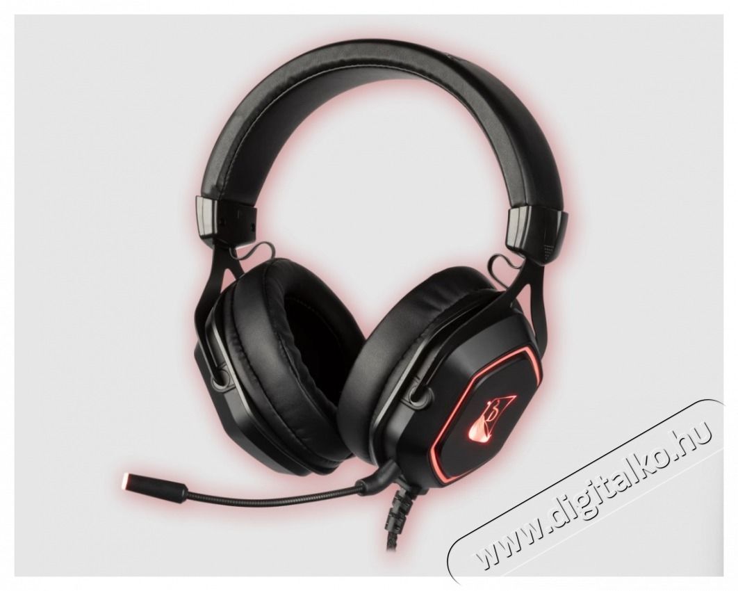 KONIX - DRAKKAR PC Ragnar&ouml;k Evo Pro 7.1 Fejhallgat&oacute; Vezet&eacute;kes Gaming Stereo Mikrofon, Fekete Audio-Video / Hifi / Multim&eacute;dia - F&uuml;l &eacute;s Fejhallgat&oacute;k - Fejhallgat&oacute; mikrofonnal / headset - 501177