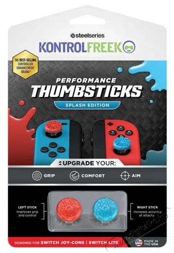 Kontrolfreek KontrolFreek Splash Red and Blue Kit - Nintendo Iroda &eacute;s sz&aacute;m&iacute;t&aacute;stechnika - J&aacute;t&eacute;k konzol - Kieg&eacute;sz&iacute;tő - 537890
