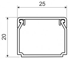 Kopos LHD 25X20 HD 2m 25x20 mm minicsatorna H&aacute;ztart&aacute;s / Otthon / K&uuml;lt&eacute;r - Vil&aacute;g&iacute;t&aacute;s / elektromoss&aacute;g - H&aacute;l&oacute;zati eloszt&oacute; / hosszabb&iacute;t&oacute; / adapter - 395643