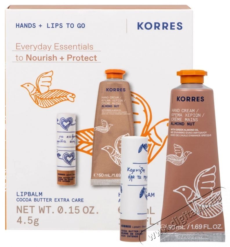 KORRES Almond Nut Hand Cream + Cocoa Butter LipBalm 50 ml Sz&eacute;ps&eacute;g&aacute;pol&aacute;s / Eg&eacute;szs&eacute;g - Egy&eacute;b sz&eacute;ps&eacute;g / eg&eacute;szs&eacute;g term&eacute;k - 537893