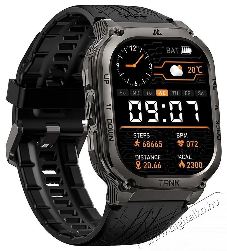 KOSPET TANK M3 Black Mobil / Kommunik&aacute;ci&oacute; / Smart - Okos eszk&ouml;z - Okos&oacute;ra - 522255