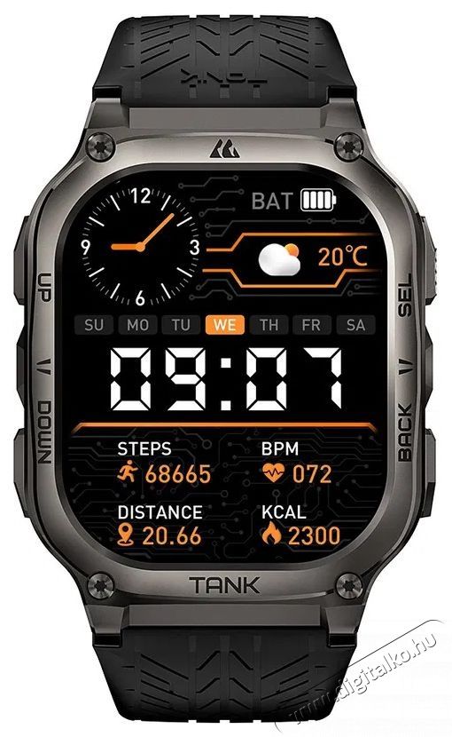 KOSPET TANK M3 Black Mobil / Kommunik&aacute;ci&oacute; / Smart - Okos eszk&ouml;z - Okos&oacute;ra - 522255