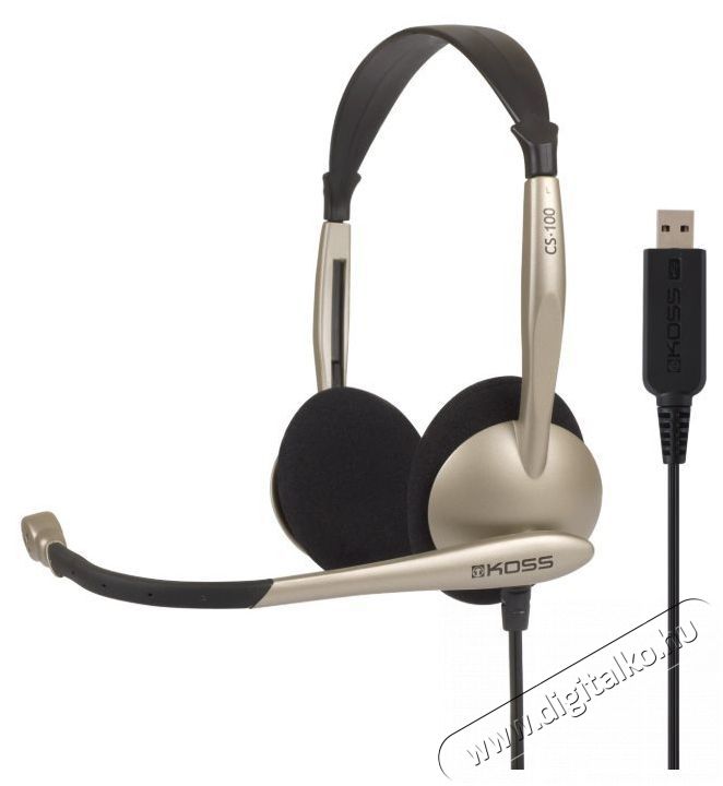 Koss CS/100 USB Audio-Video / Hifi / Multim&eacute;dia - F&uuml;l &eacute;s Fejhallgat&oacute;k - Fejhallgat&oacute; mikrofonnal / headset - 518861