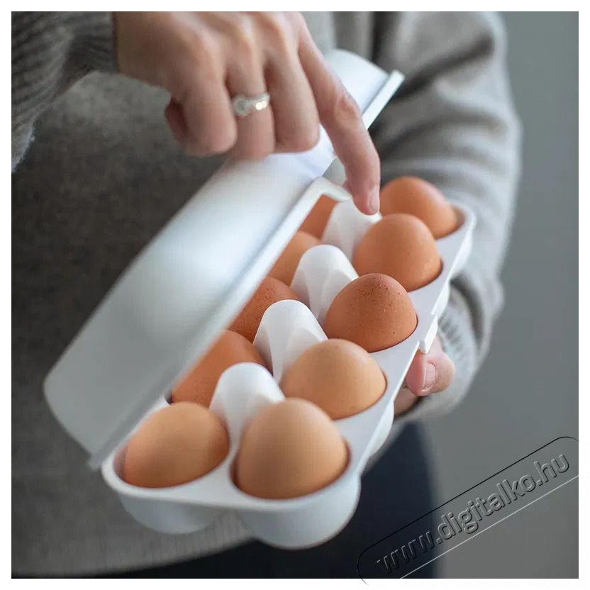 Koziol Eggs To Go Doboz 10 toj&aacute;sra, feh&eacute;r pamut Konyhai term&eacute;kek - Ed&eacute;ny - &Eacute;telt&aacute;rol&oacute; - 522257