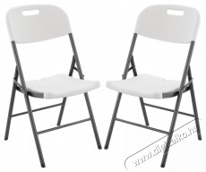 Kring Banquette 2 darab &ouml;sszecsukhat&oacute; kerti sz&eacute;k, 47.5 x 58 x 86.5 cm, F&eacute;m/Műanyag, Feh&eacute; H&aacute;ztart&aacute;s / Otthon / K&uuml;lt&eacute;r - K&uuml;lt&eacute;r / kerti term&eacute;k / grill - Kerti b&uacute;tor - 537057