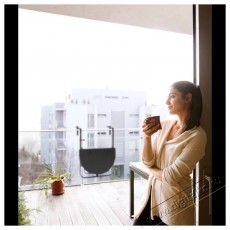 Kring Banquette &Ouml;sszecsukhat&oacute; erk&eacute;ly asztal, f&eacute;m/műanyag, 60 x 64 x 73, fekete H&aacute;ztart&aacute;s / Otthon / K&uuml;lt&eacute;r - K&uuml;lt&eacute;r / kerti term&eacute;k / grill - Kerti b&uacute;tor - 537036