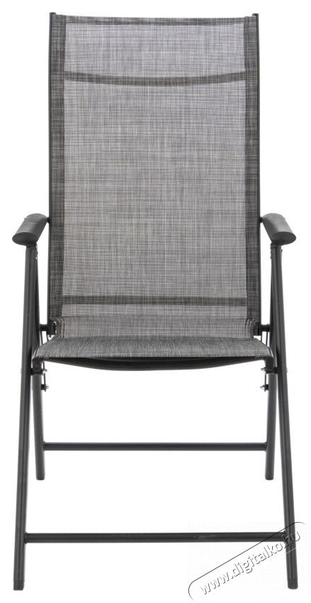 Kring Bie 2 darab &ouml;sszecsukhat&oacute; kerti/terasz/erk&eacute;lyi sz&eacute;k, f&eacute;m, 69 x 55 x 102 cm, 7 poz&iacute;ci&oacute;ban &aacute;ll&iacute;that&oacute;, Sz&uuml;rke H&aacute;ztart&aacute;s / Otthon / K&uuml;lt&eacute;r - K&uuml;lt&eacute;r / kerti term&eacute;k / grill - Kerti b&uacute;tor - 537052