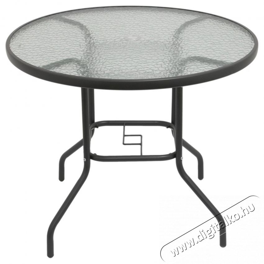 Kring Bruxelles Asztal, Kerek, 90x70cm, Sz&uuml;rke H&aacute;ztart&aacute;s / Otthon / K&uuml;lt&eacute;r - K&uuml;lt&eacute;r / kerti term&eacute;k / grill - Kerti b&uacute;tor - 537034