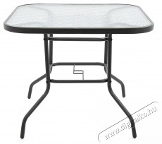 Kring Bruxelles Asztal, Sz&ouml;gletes, 90x90x71cm, Sz&uuml;rke H&aacute;ztart&aacute;s / Otthon / K&uuml;lt&eacute;r - K&uuml;lt&eacute;r / kerti term&eacute;k / grill - Kerti b&uacute;tor - 537033