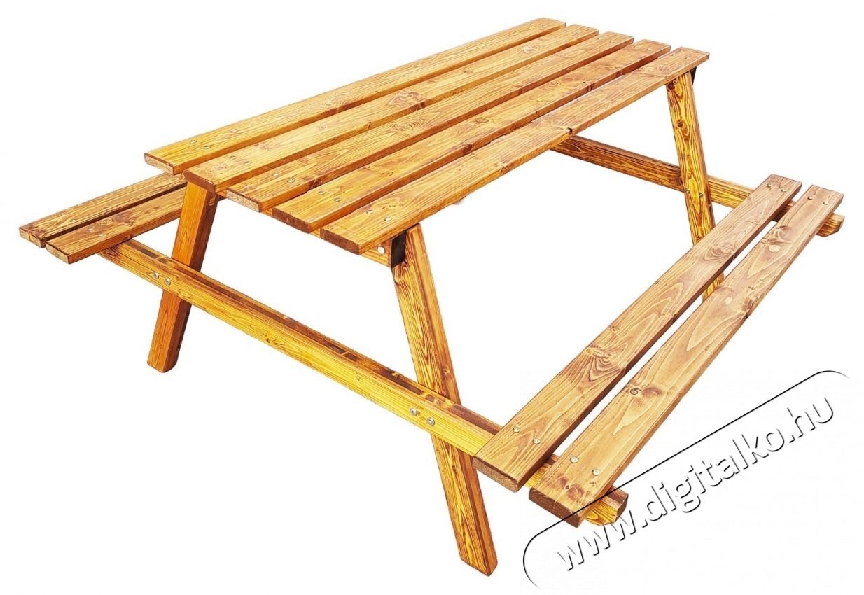 Kring Honsu kerti/terasz/pajta b&uacute;tork&eacute;szlet, fa, 150x150x70 cm, barna H&aacute;ztart&aacute;s / Otthon / K&uuml;lt&eacute;r - K&uuml;lt&eacute;r / kerti term&eacute;k / grill - Kerti b&uacute;tor - 537042