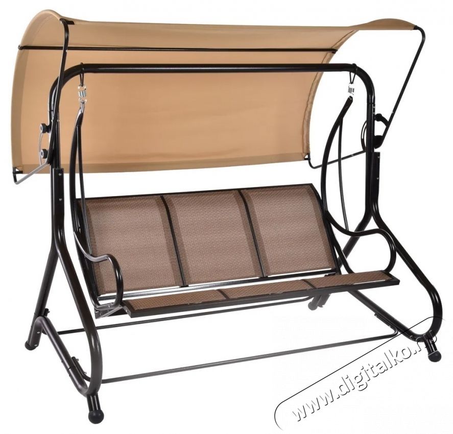 Kring Ibiza hintasz&eacute;k, 191x134x196 cm, 3 &uuml;lőhely, b&eacute;zs H&aacute;ztart&aacute;s / Otthon / K&uuml;lt&eacute;r - K&uuml;lt&eacute;r / kerti term&eacute;k / grill - Kerti b&uacute;tor - 537053