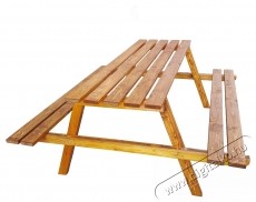 Kring Ischia kerti/terasz b&uacute;tor garnit&uacute;ra, fa, 88x78x50 cm, barna H&aacute;ztart&aacute;s / Otthon / K&uuml;lt&eacute;r - K&uuml;lt&eacute;r / kerti term&eacute;k / grill - Kerti b&uacute;tor - 537049