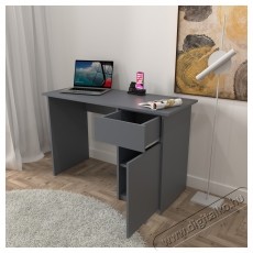 KringX Origo &iacute;r&oacute;asztal, 120x50x77 cm, 1 fi&oacute;kkal/1 ajt&oacute;val, grafit sz&iacute;nű Iroda &eacute;s sz&aacute;m&iacute;t&aacute;stechnika - Egy&eacute;b sz&aacute;m&iacute;t&aacute;stechnikai term&eacute;k - 537073