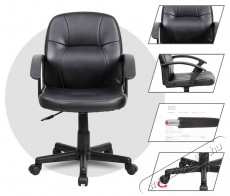 Kring Minsk Ergonomikus irodai sz&eacute;k, PU, Fekete H&aacute;ztart&aacute;s / Otthon / K&uuml;lt&eacute;r - Egy&eacute;b h&aacute;ztart&aacute;si term&eacute;k - 536982