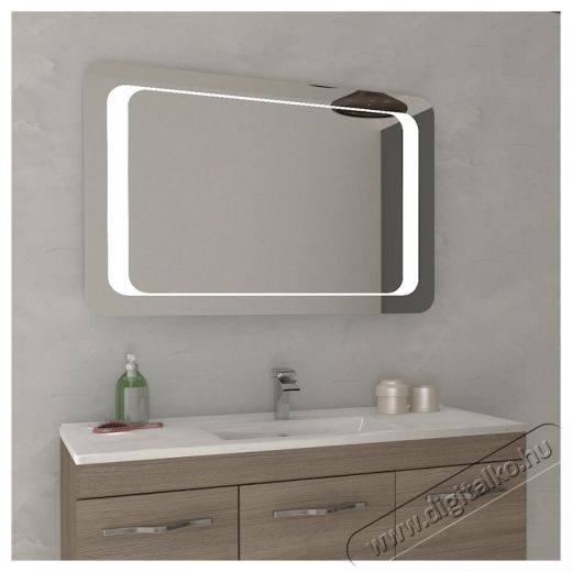 Kring t&uuml;k&ouml;r, LED vil&aacute;g&iacute;t&aacute;ssal, 60 x 90 x 2.9 cm Sz&eacute;ps&eacute;g&aacute;pol&aacute;s / Eg&eacute;szs&eacute;g - T&uuml;k&ouml;r - 536974