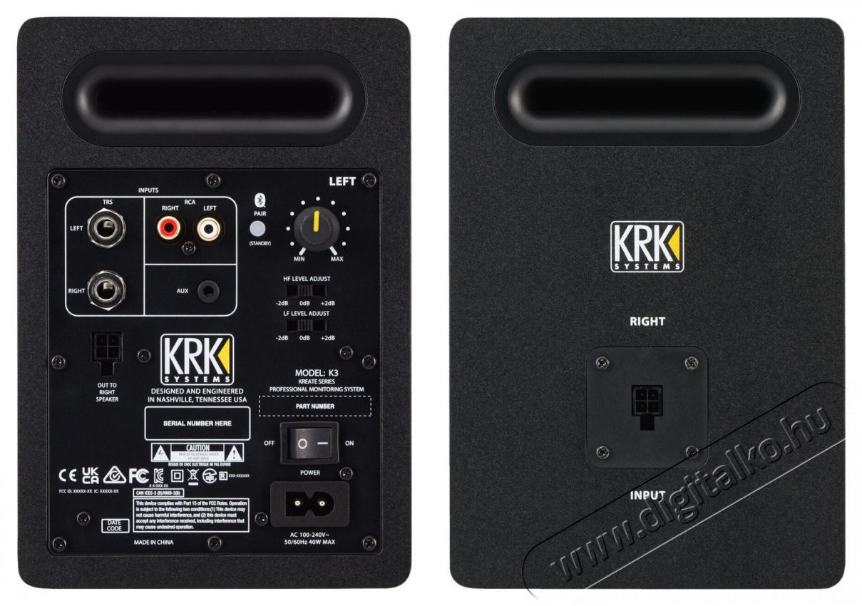 KRK Kreate 3 Black, 1 p&aacute;r Audio-Video / Hifi / Multim&eacute;dia - Hangfal - Hangfalszett - Hangfalszett - 522268