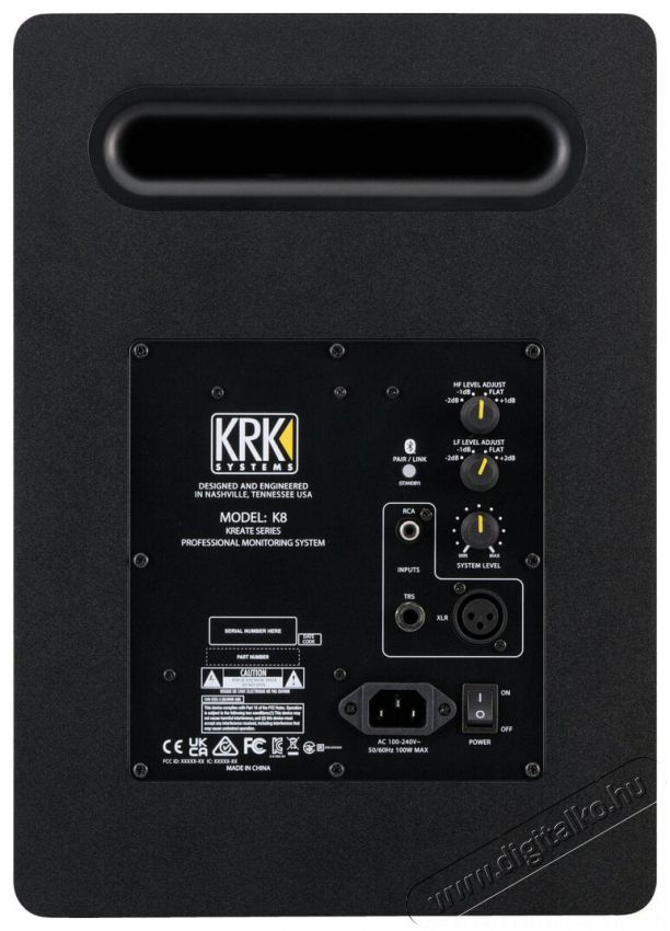 KRK Kreate 8 Black Iroda &eacute;s sz&aacute;m&iacute;t&aacute;stechnika - PC hangsz&oacute;r&oacute; / hangfal - 522265