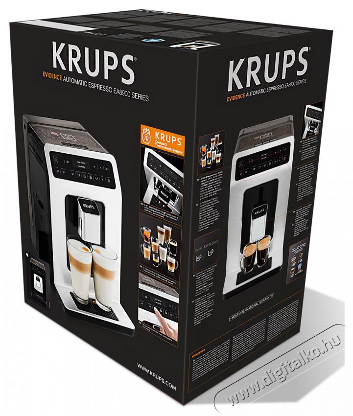 Krups EA890810 Automata k&aacute;v&eacute;főző Konyhai term&eacute;kek - K&aacute;v&eacute;főző / k&aacute;v&eacute;&ouml;rlő / kieg&eacute;sz&iacute;tő - Automata k&aacute;v&eacute;főző - 381467