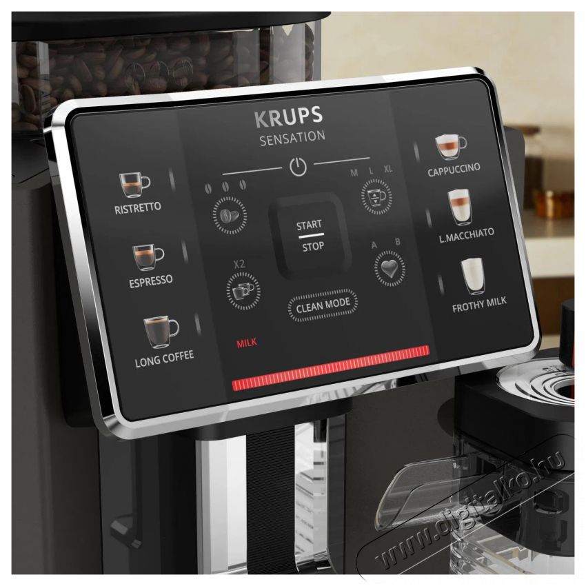 Krups EA912910 Sensation Milk automata k&aacute;v&eacute;főző Konyhai term&eacute;kek - K&aacute;v&eacute;főző / k&aacute;v&eacute;&ouml;rlő / kieg&eacute;sz&iacute;tő - Automata k&aacute;v&eacute;főző - 505527
