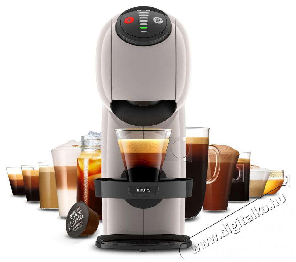 Krups KP243AF0 Nescaf&eacute; Dolce Gusto Genio S Taupe Konyhai term&eacute;kek - K&aacute;v&eacute;főző / k&aacute;v&eacute;&ouml;rlő / kieg&eacute;sz&iacute;tő - Kapszul&aacute;s / podos k&aacute;v&eacute;főző - 518866