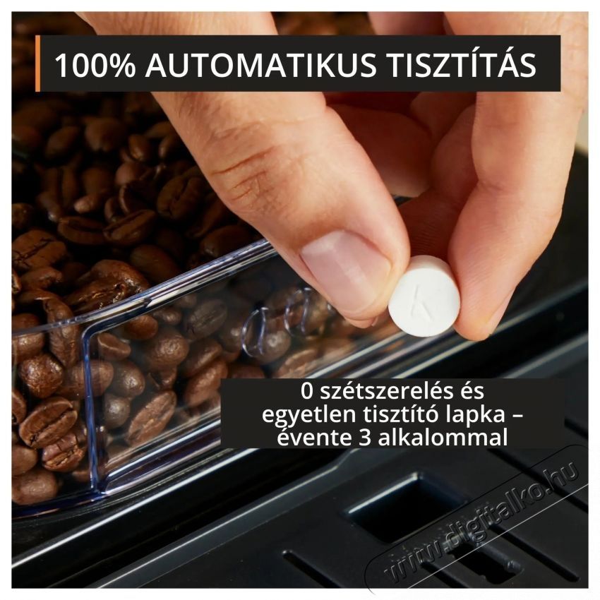 Krups EA402HE0 Serenity Milk Automata k&aacute;v&eacute;főző Konyhai term&eacute;kek - K&aacute;v&eacute;főző / k&aacute;v&eacute;&ouml;rlő / kieg&eacute;sz&iacute;tő - Automata k&aacute;v&eacute;főző - 540013