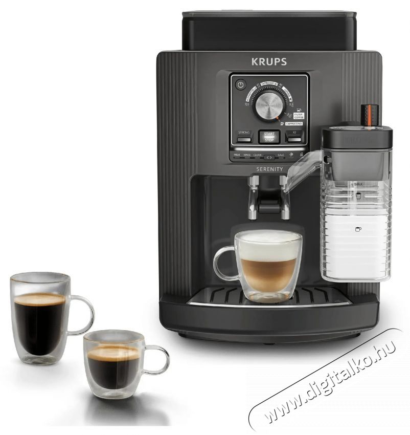 Krups EA402HE0 Serenity Milk Automata k&aacute;v&eacute;főző Konyhai term&eacute;kek - K&aacute;v&eacute;főző / k&aacute;v&eacute;&ouml;rlő / kieg&eacute;sz&iacute;tő - Automata k&aacute;v&eacute;főző - 540013