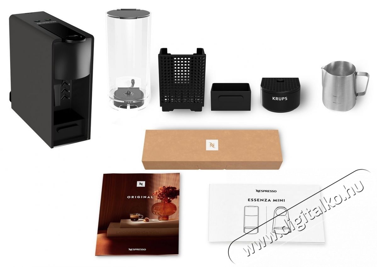 Krups NESPRESSO XN110NF0 Essenza Mini Black kapszul&aacute;s k&aacute;v&eacute;főző Konyhai term&eacute;kek - K&aacute;v&eacute;főző / k&aacute;v&eacute;&ouml;rlő / kieg&eacute;sz&iacute;tő - Kapszul&aacute;s / podos k&aacute;v&eacute;főző - 540641