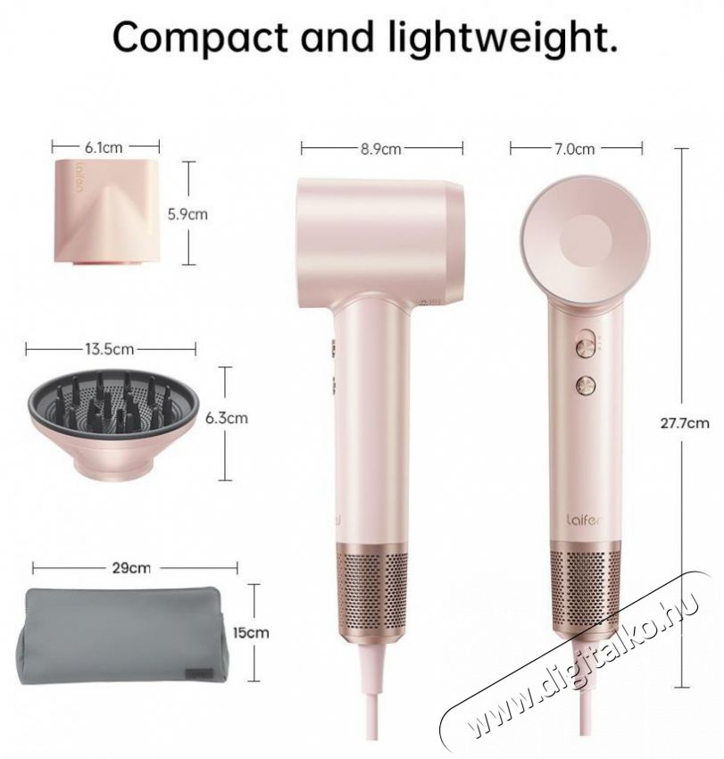 Laifen SWIFT SE SPECIAL Light Pink Sz&eacute;ps&eacute;g&aacute;pol&aacute;s / Eg&eacute;szs&eacute;g - Haj&aacute;pol&aacute;s - Hajsz&aacute;r&iacute;t&oacute; - 510542