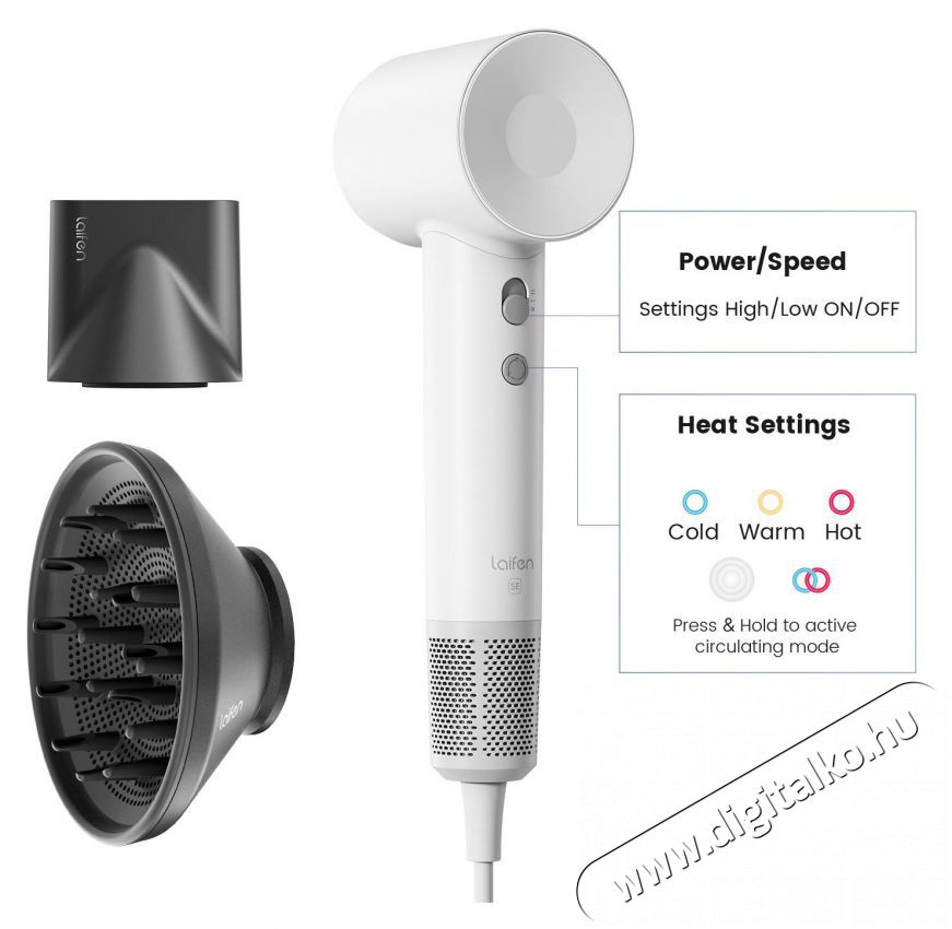 Laifen SWIFT SE SPECIAL White Sz&eacute;ps&eacute;g&aacute;pol&aacute;s / Eg&eacute;szs&eacute;g - Haj&aacute;pol&aacute;s - Hajsz&aacute;r&iacute;t&oacute; - 510552