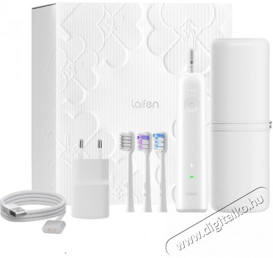 Laifen Wave LFTB01-P White Giftbox, 3 p&oacute;tfej Elektromos fogkefe Sz&eacute;ps&eacute;g&aacute;pol&aacute;s / Eg&eacute;szs&eacute;g - Sz&aacute;j / fog &aacute;pol&aacute;s - Elektromos fogkefe - 525139
