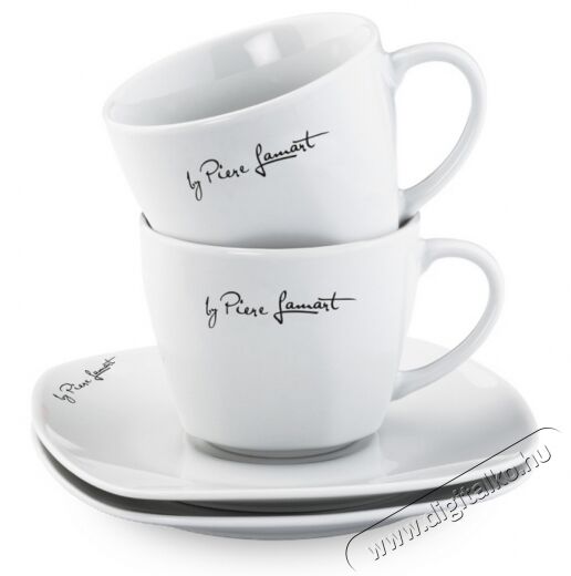 Lamart LT9016 Dine cs&eacute;sze+cs&eacute;szealj szett 2db 220ml Konyhai term&eacute;kek - K&aacute;v&eacute;főző / k&aacute;v&eacute;&ouml;rlő / kieg&eacute;sz&iacute;tő - K&aacute;v&eacute;s poh&aacute;r / cs&eacute;sze - 349262