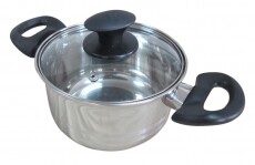 Lamart LTB1695 Edény üveg fedővel bakelit fogantyúkkal, 16cm, 1,9l - ezüst Konyhai termékek - Edény - Fazék / lábas - 274670