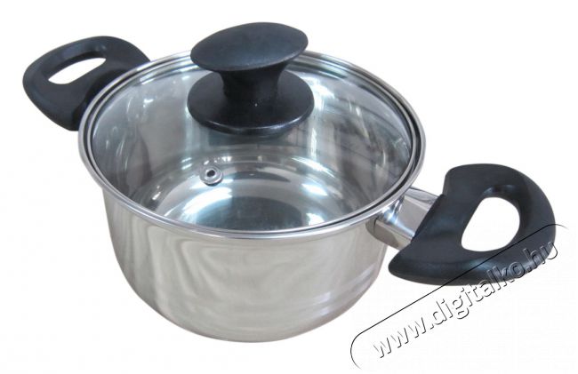 Lamart LTB1695 Ed&eacute;ny &uuml;veg fedővel bakelit foganty&uacute;kkal, 16cm, 1,9l - ez&uuml;st Konyhai term&eacute;kek - Ed&eacute;ny - Faz&eacute;k / l&aacute;bas - 274670